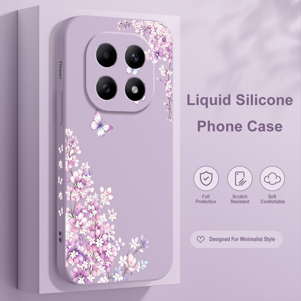 Violet Floral Phone Case For X - Xiaomi Redmi Note 14 recension och pris