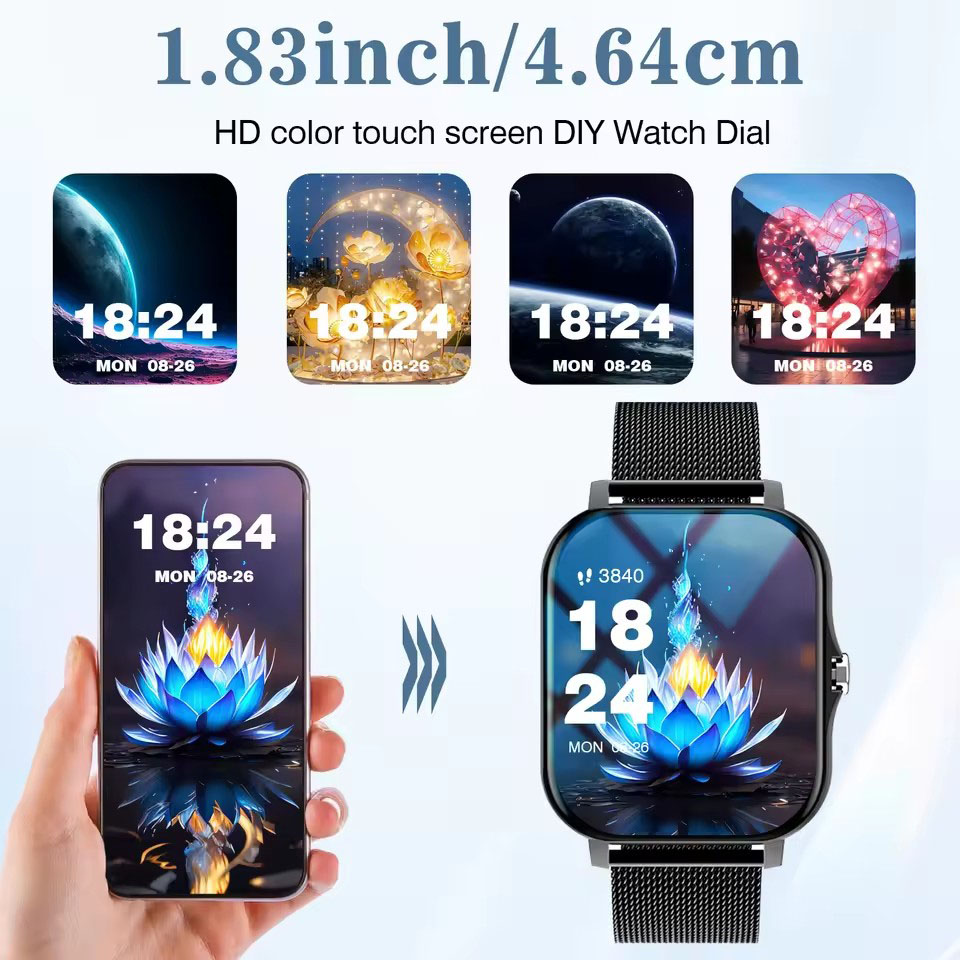 Men Women Smart Watch 1.83''Wa - Smartwatch Instagram recension och pris