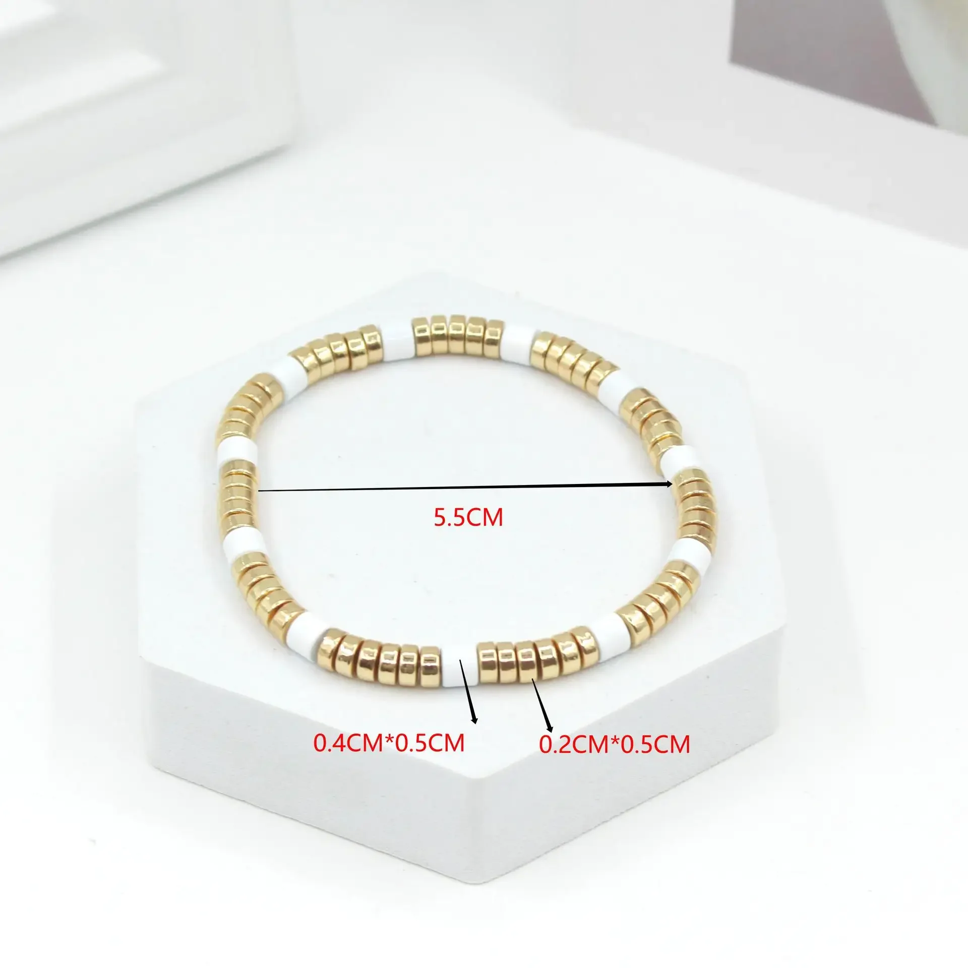 Bohemian Enamel White Cold Win - Ceramic Link Bracelet recension och pris