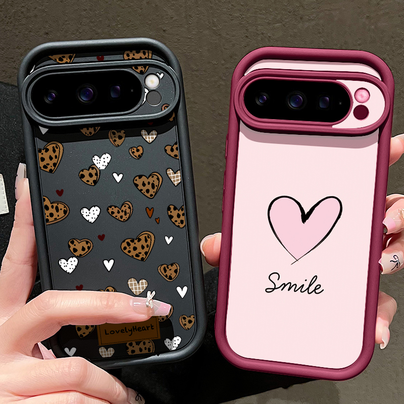 Love Heart Patterned TPU Phone - Google Pixel 8A recension och pris