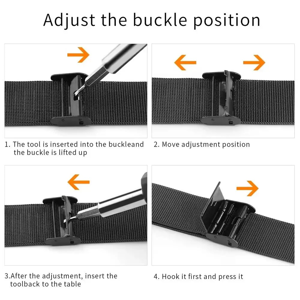Metal Bands for Garmin Venu X1 - Stainless Mesh Band recension och pris