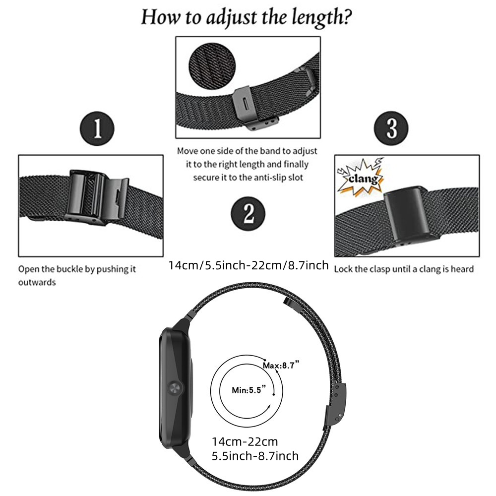 Metal Bands for Garmin Venu X1 - Stainless Mesh Band recension och pris