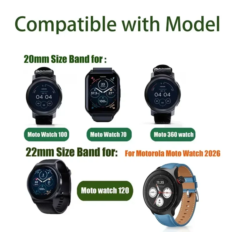 20mm 22mm Breathable Two-Tone  - Motorola Smartwatch Accessories recension och pris