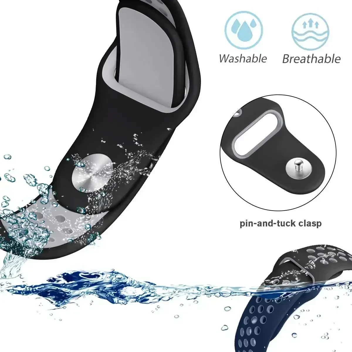 20mm 22mm Breathable Two-Tone  - Motorola Smartwatch Accessories recension och pris