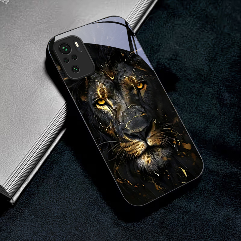Lion With Golden Black Glass P - Xiaomi Redmi Note 14 recension och pris