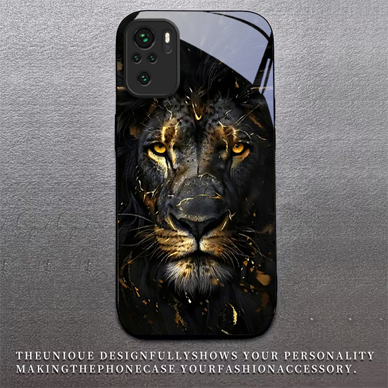 Lion With Golden Black Glass P - Xiaomi Redmi Note 14 recension och pris