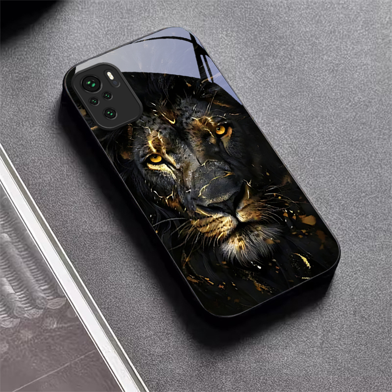 Lion With Golden Black Glass P - Xiaomi Redmi Note 14 recension och pris