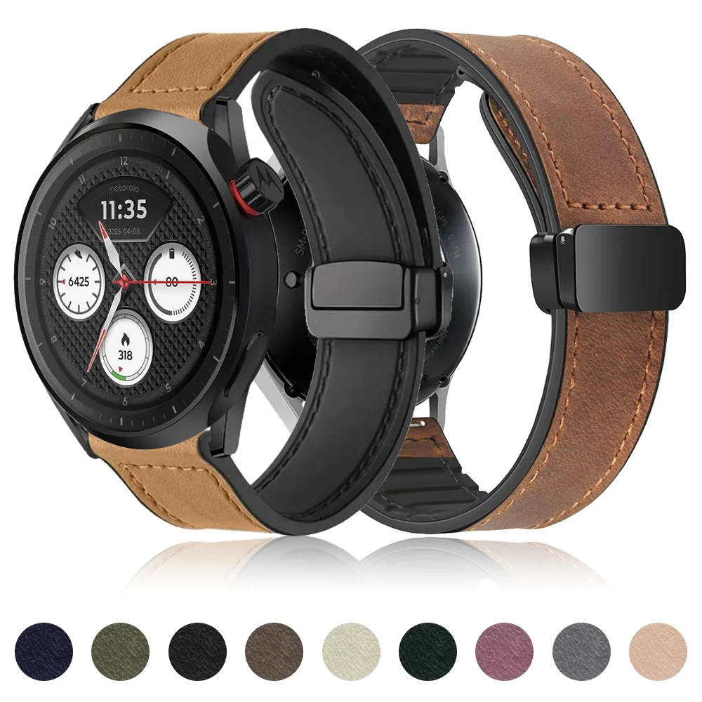 Soft Leather Strap for Motorol - Motorola Smartwatch Accessories recension och pris