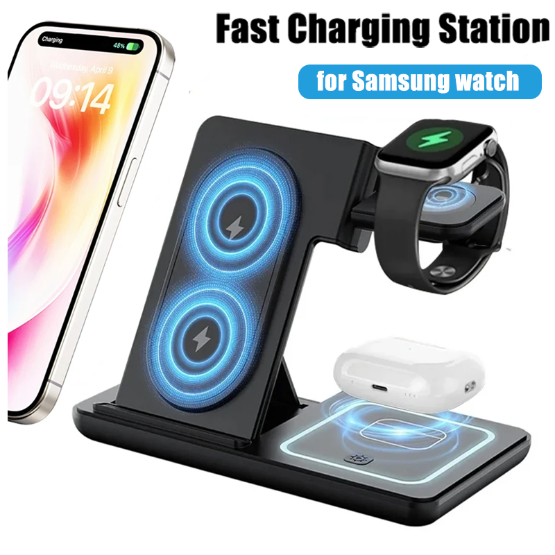 3 in 1 Foldable Wireless Charg - Watch Charger Cable recension och pris