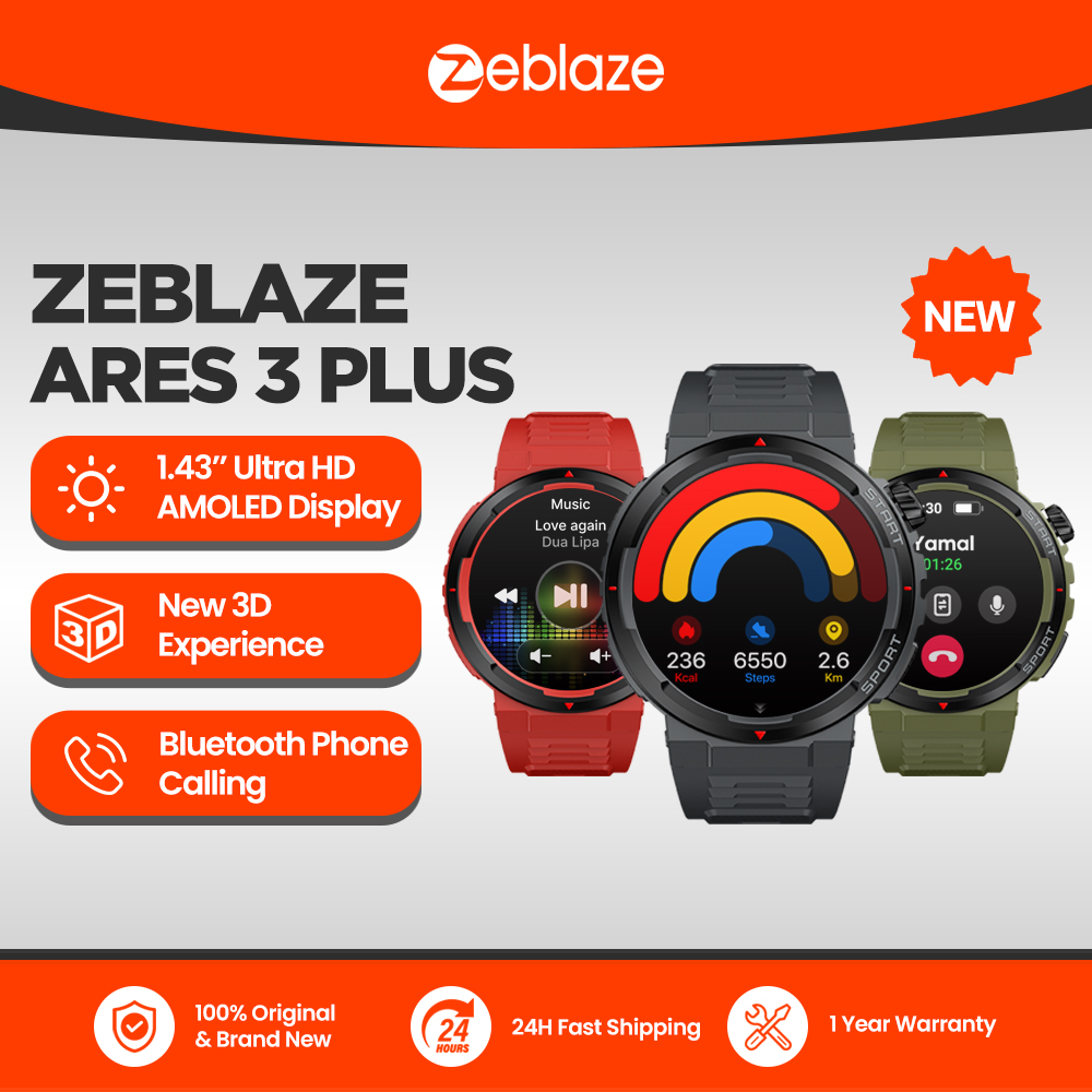 New Zeblaze Ares 3 Plus 1.43'' - Smartwatch Faces recension och pris