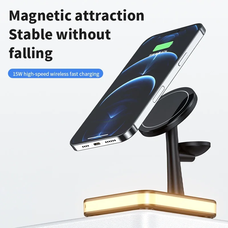 3 in 1 Wireless Magnetic Fast  - Watch Charger Cable recension och pris