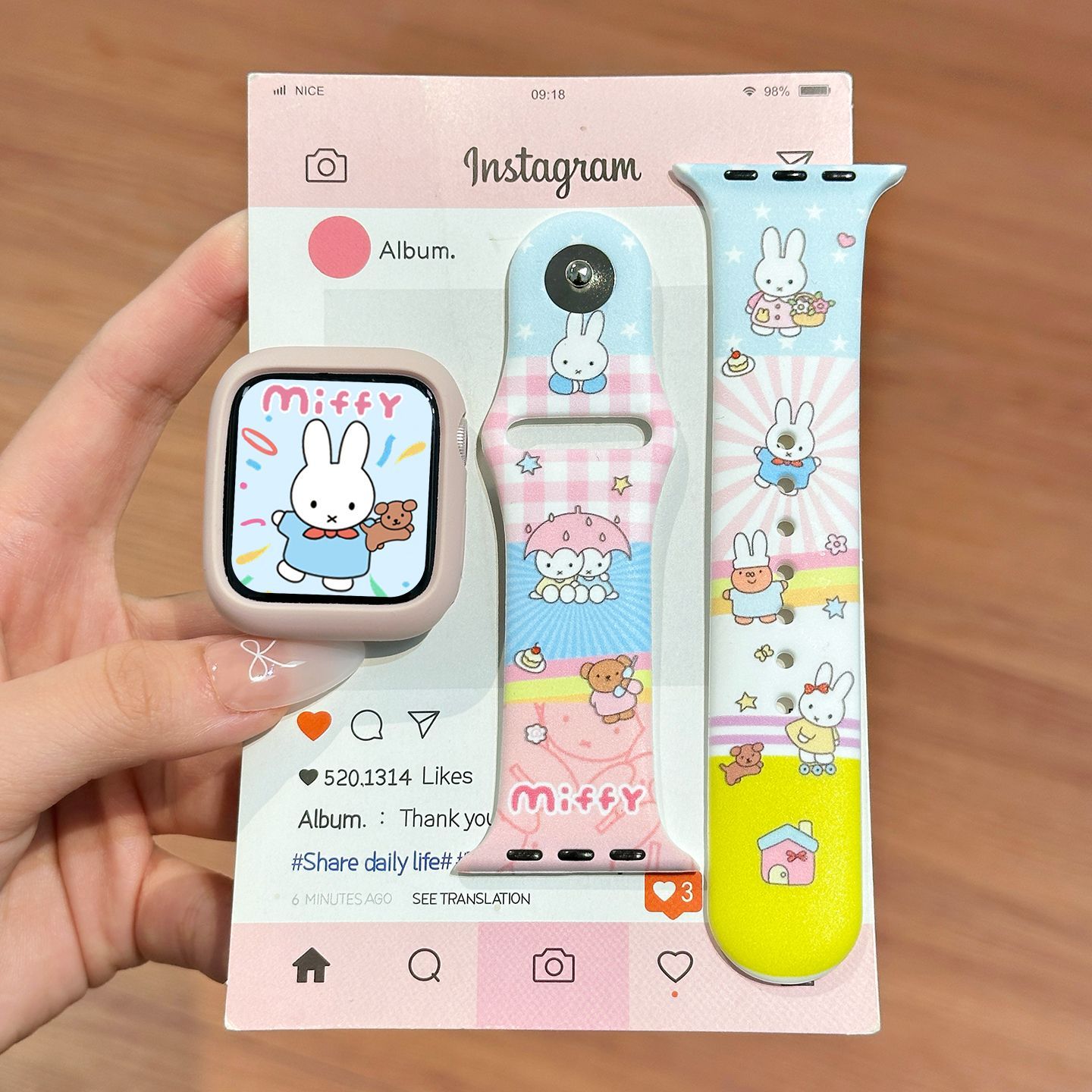 Dopamine Color Miffy Silicone  - Apple Smartwatch Accessories recension och pris