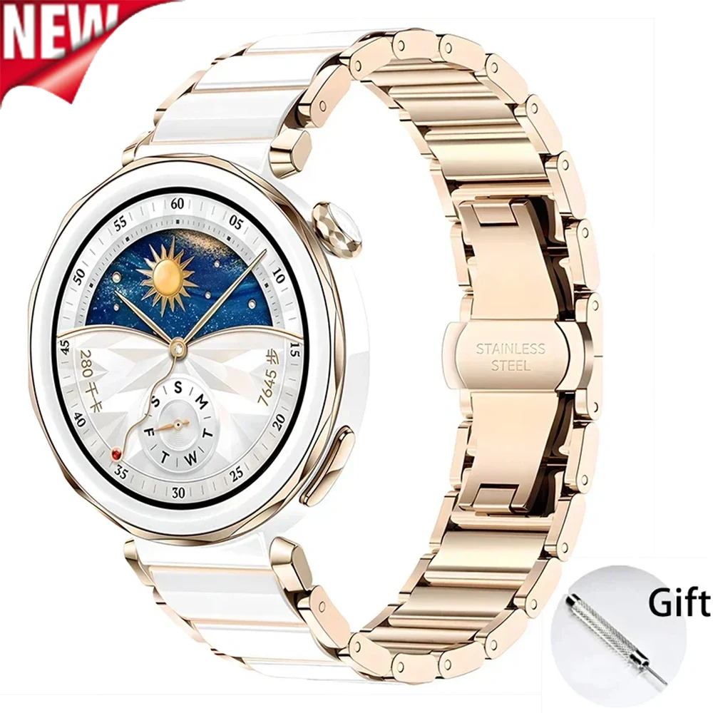Ceramic Watch Strap for Huawei - Ceramic Link Bracelet recension och pris