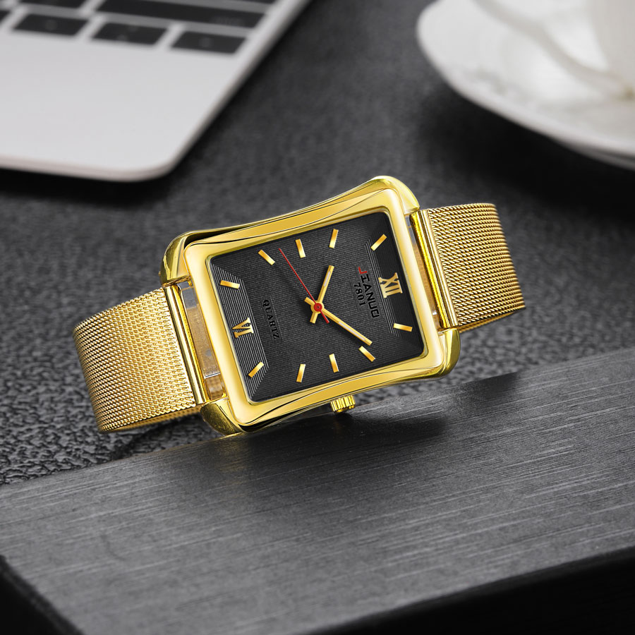2024 New Trendy Men's Square W - Stainless Mesh Band recension och pris