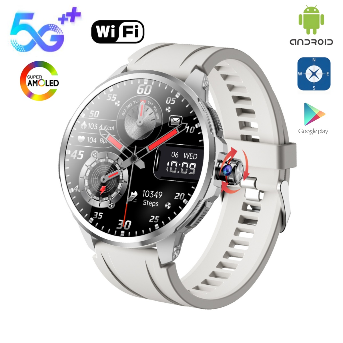 4G 5G LTE Android System 1.95  - Smartwatch Instagram recension och pris